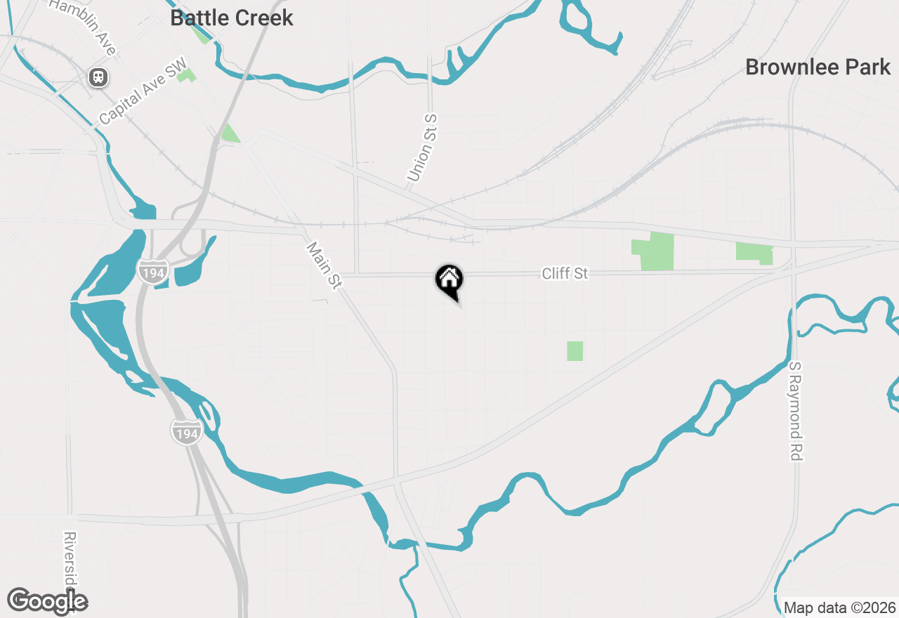 Map of 124 Lathrop Avenue, Battle Creek, MI 49014