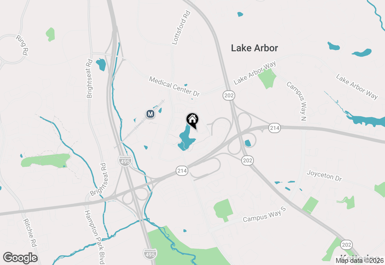 Map of 9720 Lake Pointe Court #204, Upper Marlboro, MD 20774
