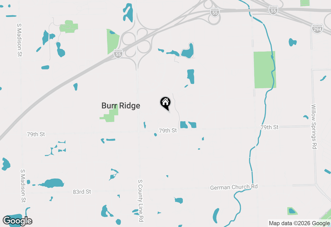Map of 17 Ambriance Drive, Burr Ridge, IL 60527