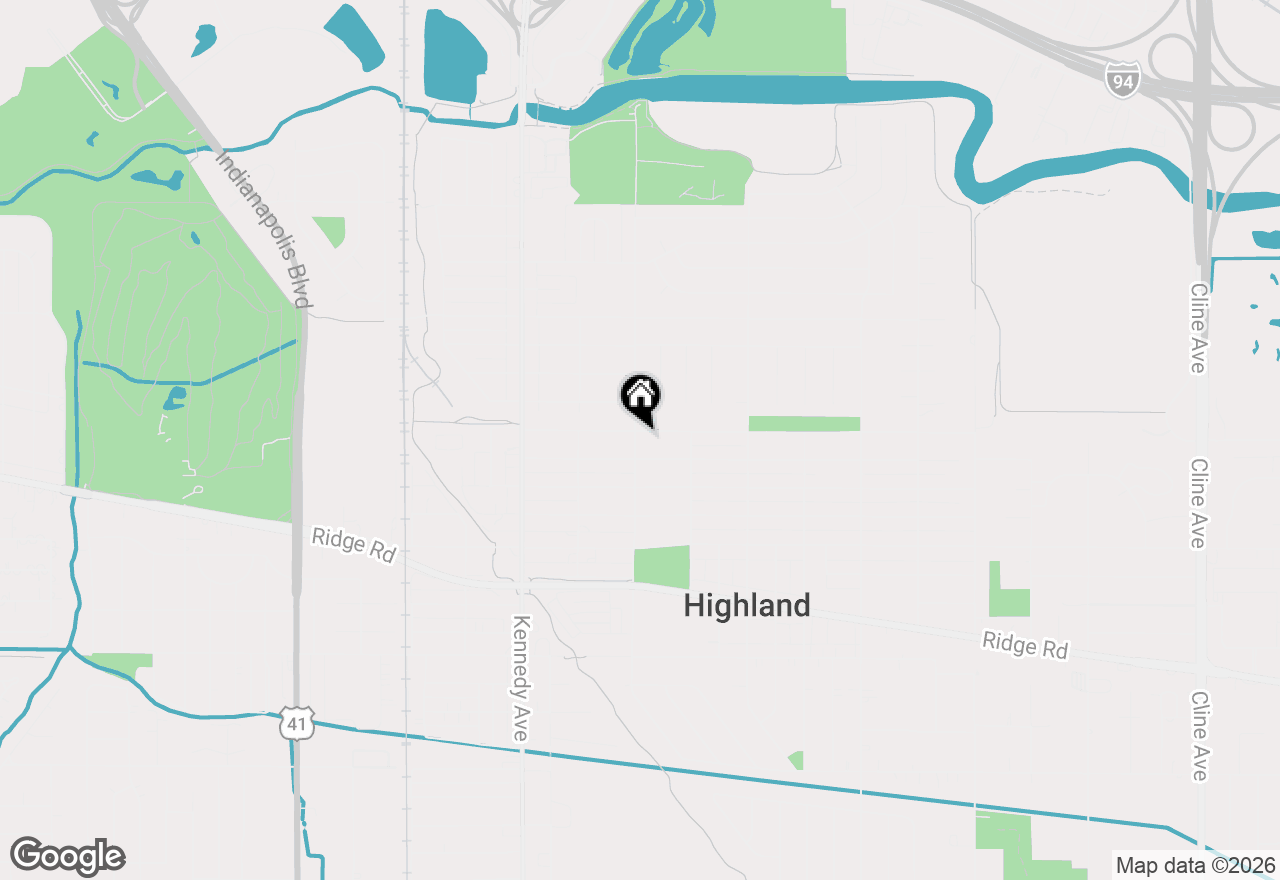 Map of 8505 5th Street, Highland, IN 46322