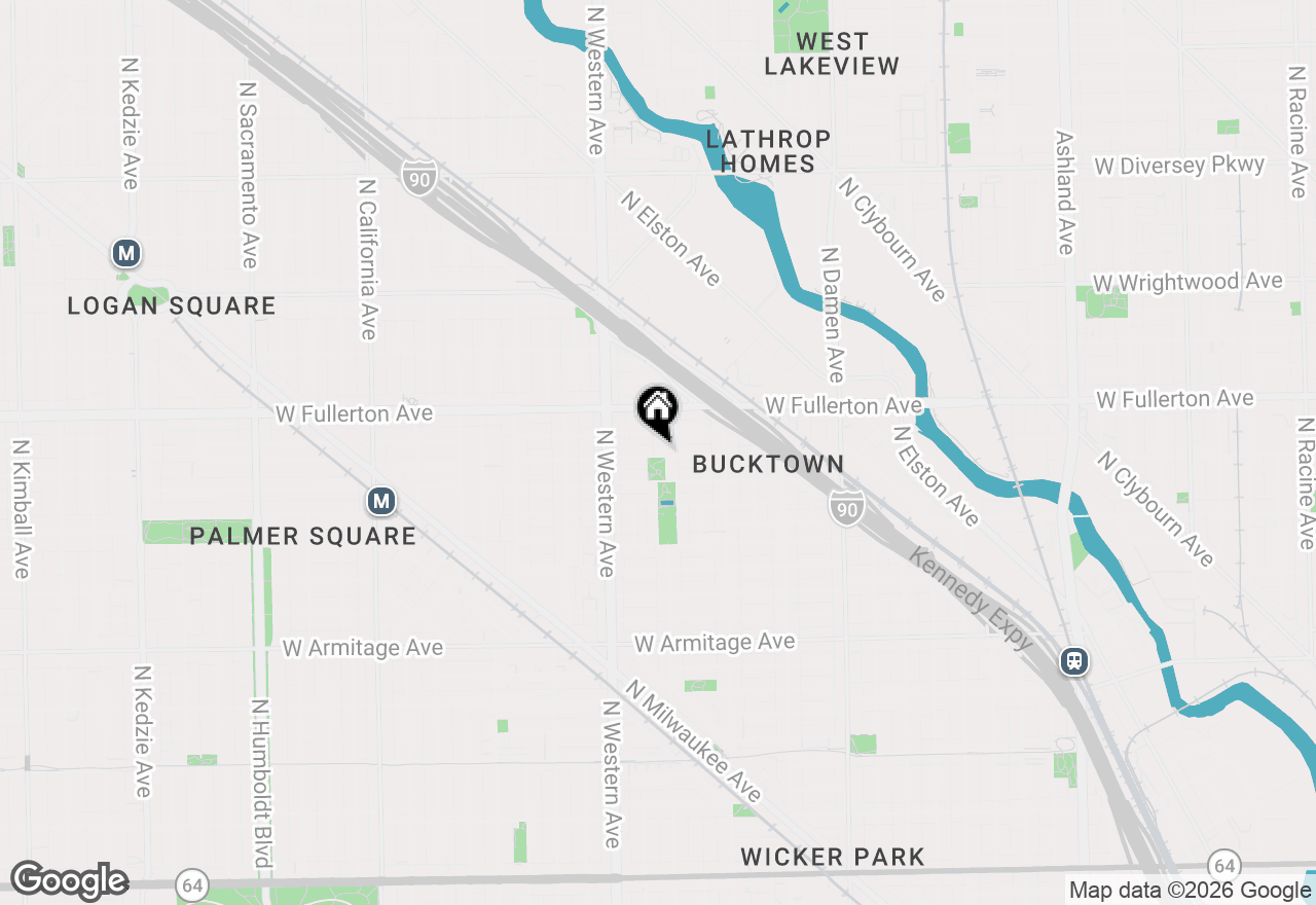 Map of 2308 W Belden Avenue, Chicago, IL 60647