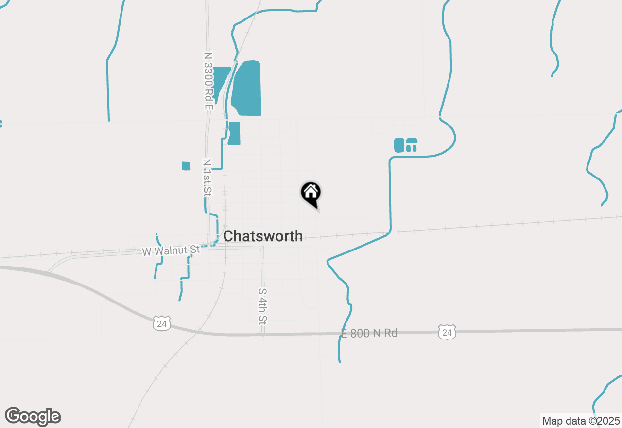 Map of 612 E Maple Street, Chatsworth, IL 60921
