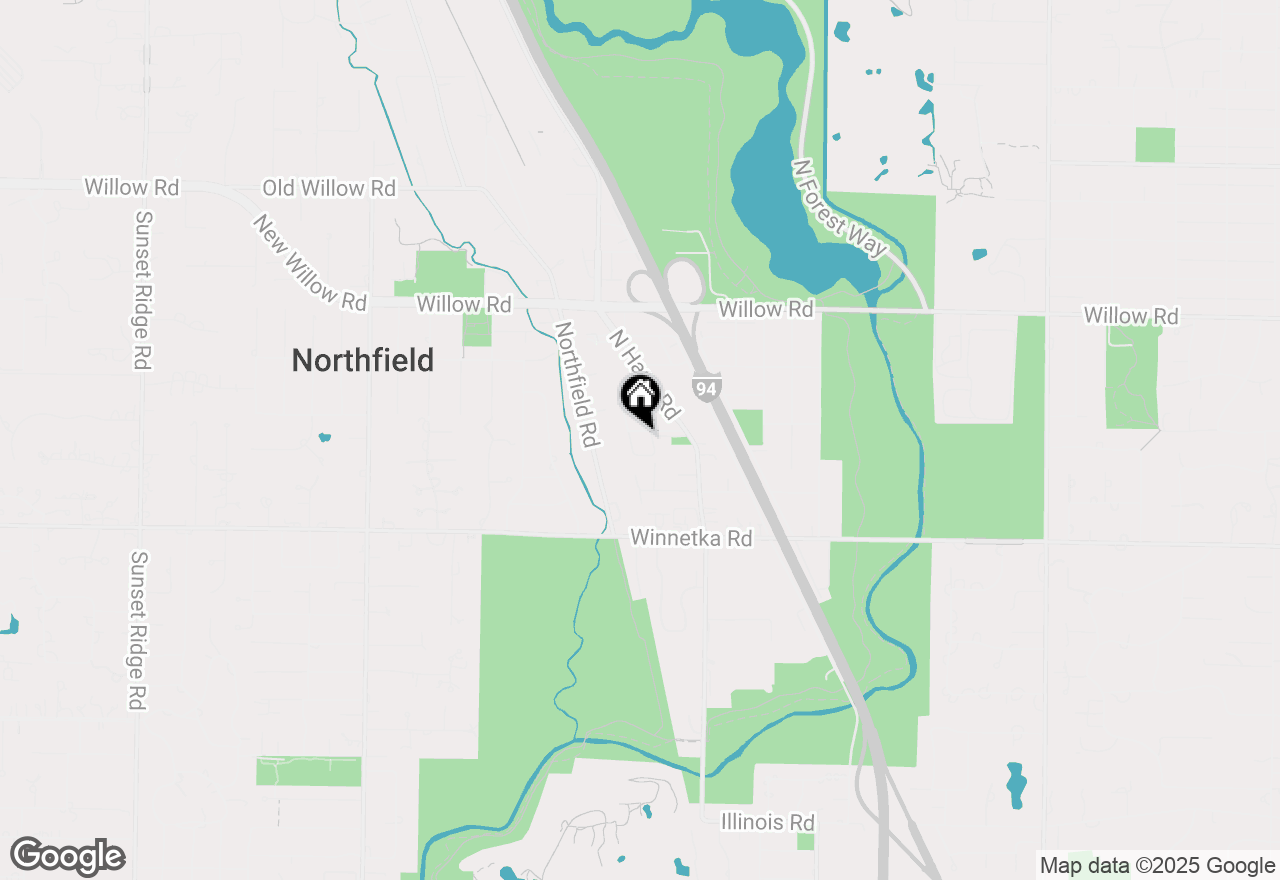 Map of 1712 Northfield Square #F, Northfield, IL 60093
