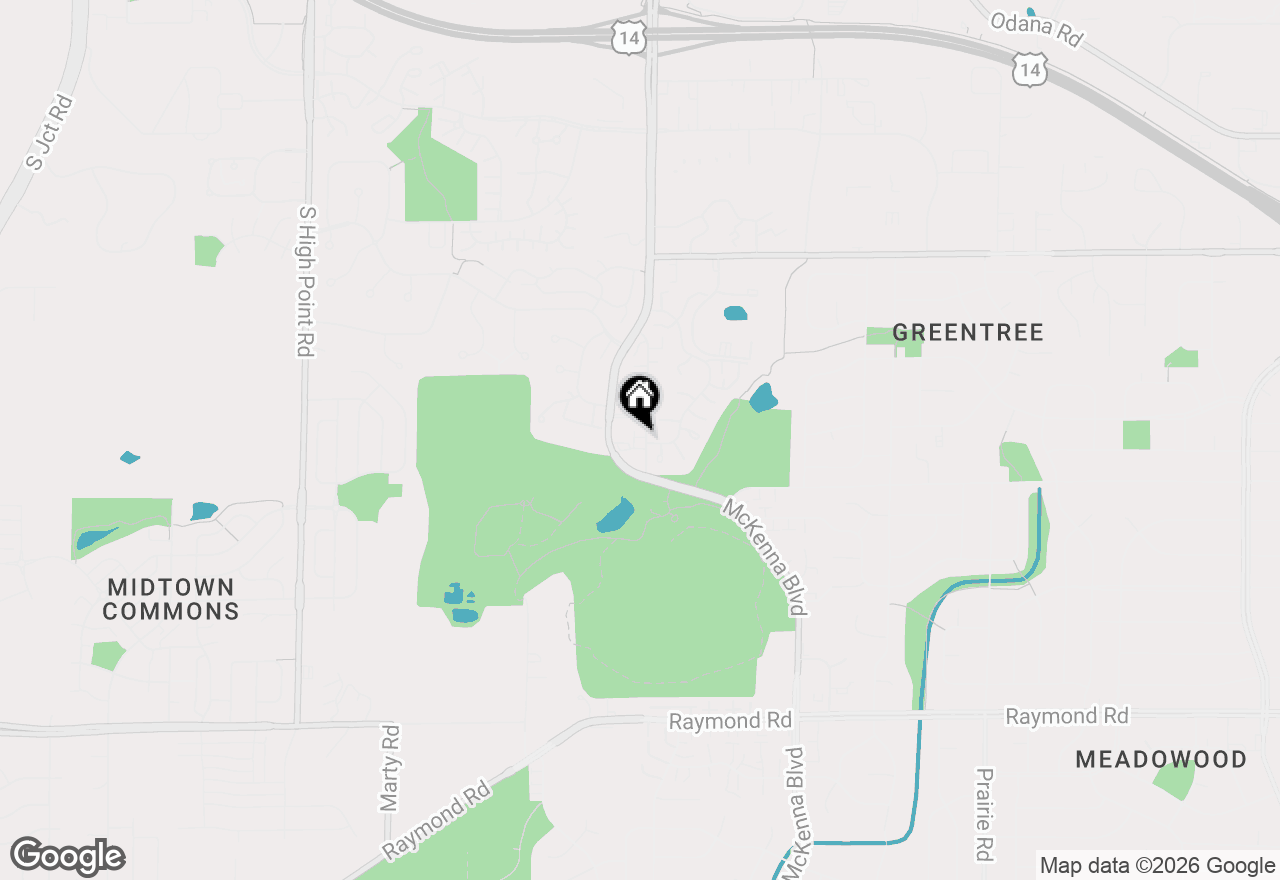 Map of 1158 Gammon Lane, Madison, WI 53719
