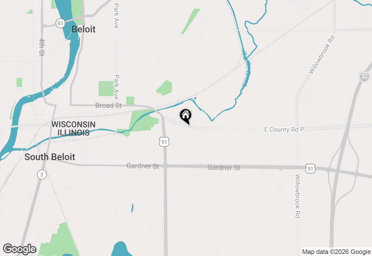 Map of 1610 Manchester St, Beloit, WI 53511