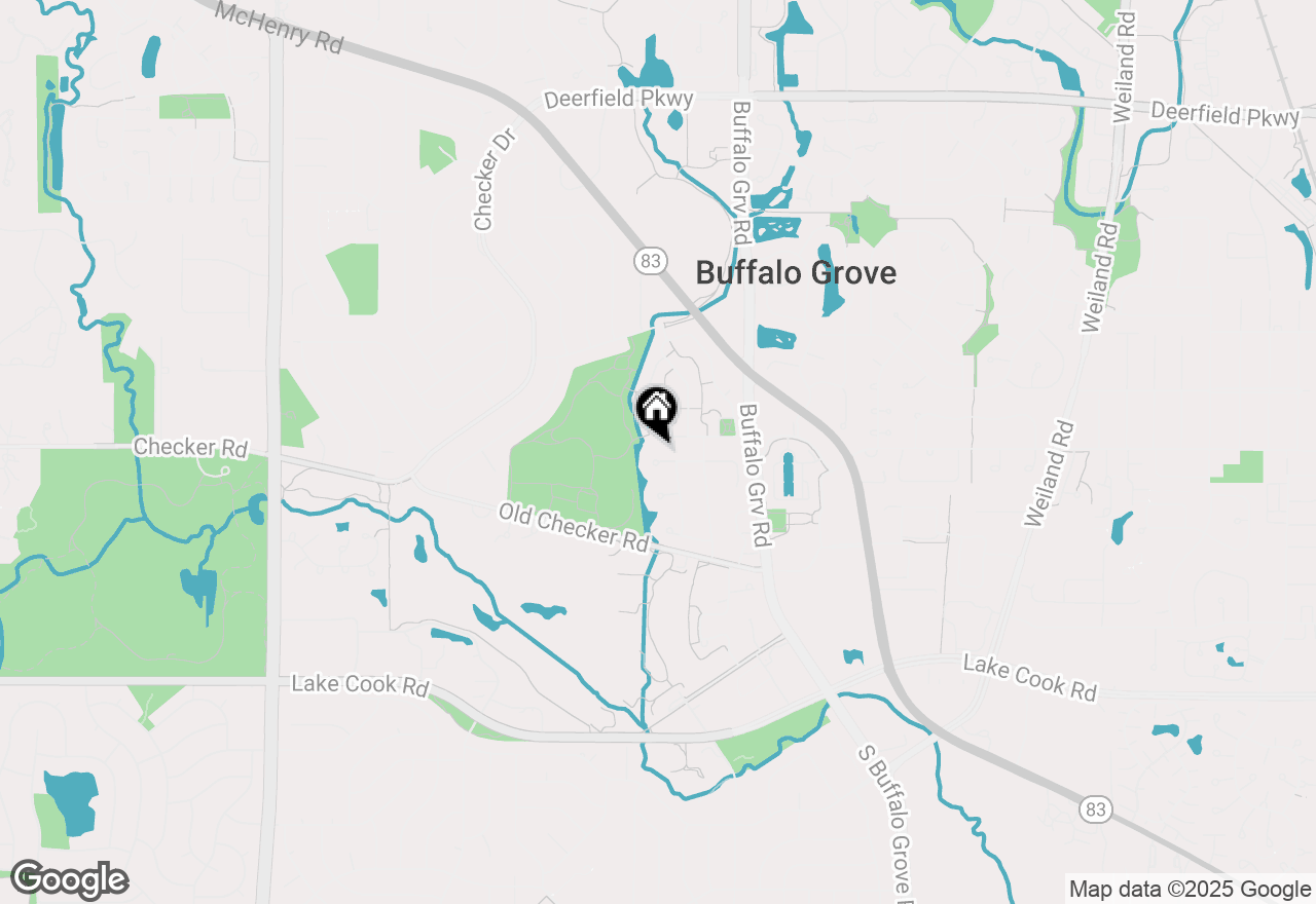 Map of 412 Chateau Drive, Buffalo Grove, IL 60089