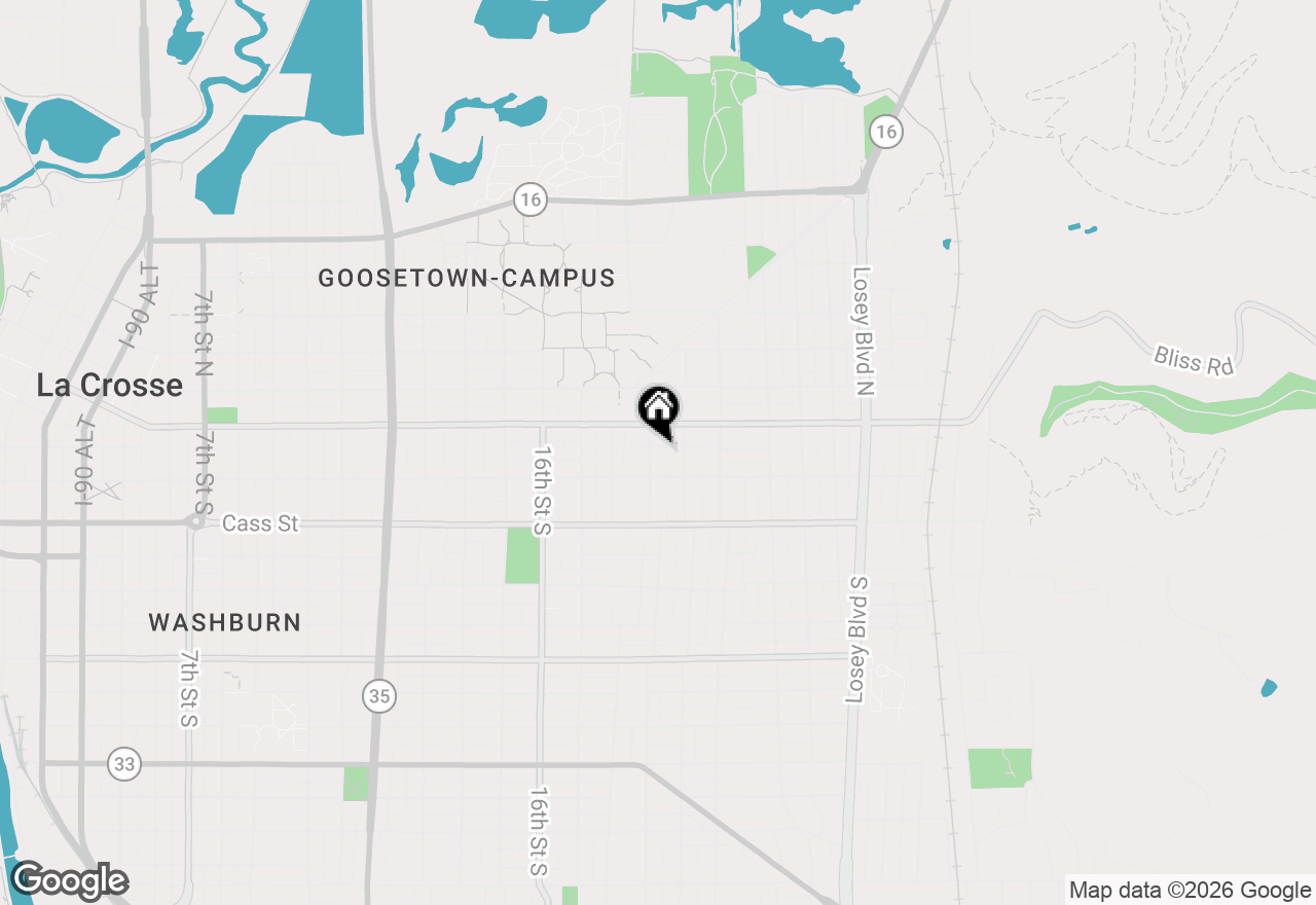 Map of 127 19th St S, La Crosse, WI 54601