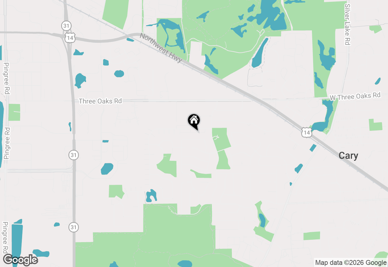 Map of 1163 E Danbury Drive, Cary, IL 60013