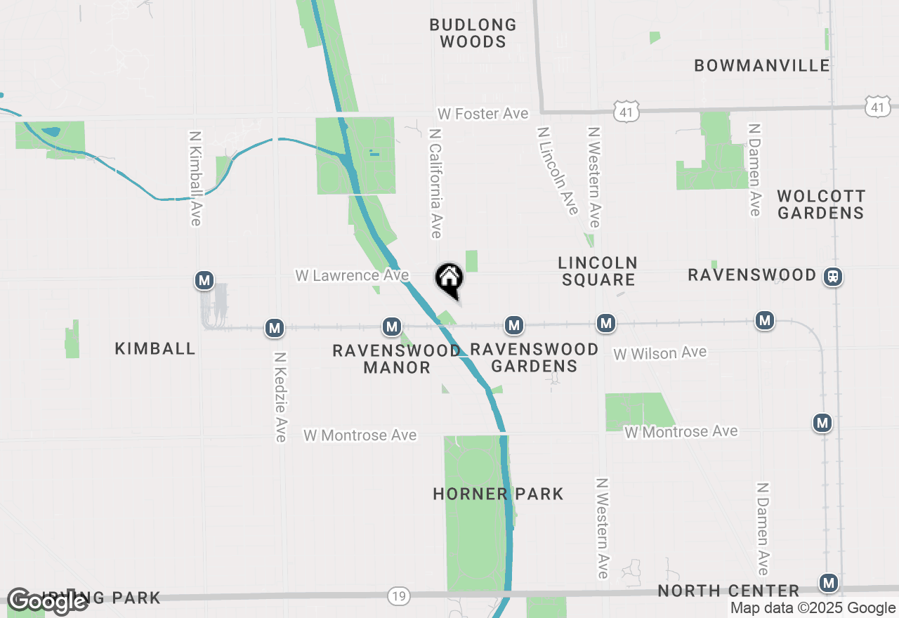 Map of 4709 N Virginia Avenue #1B, Chicago, IL 60625
