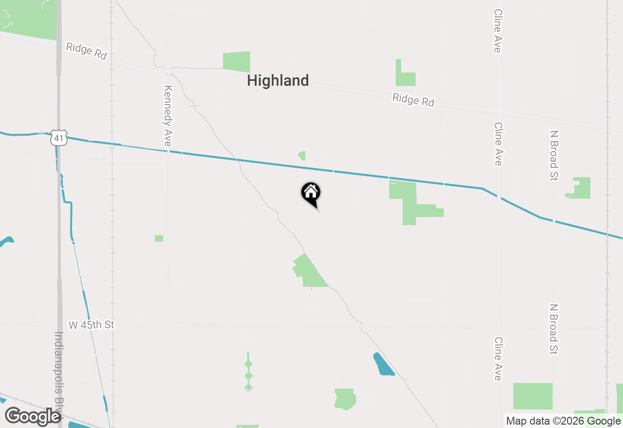 Map of 9247 Cottage Grove Avenue, Highland, IN 46322