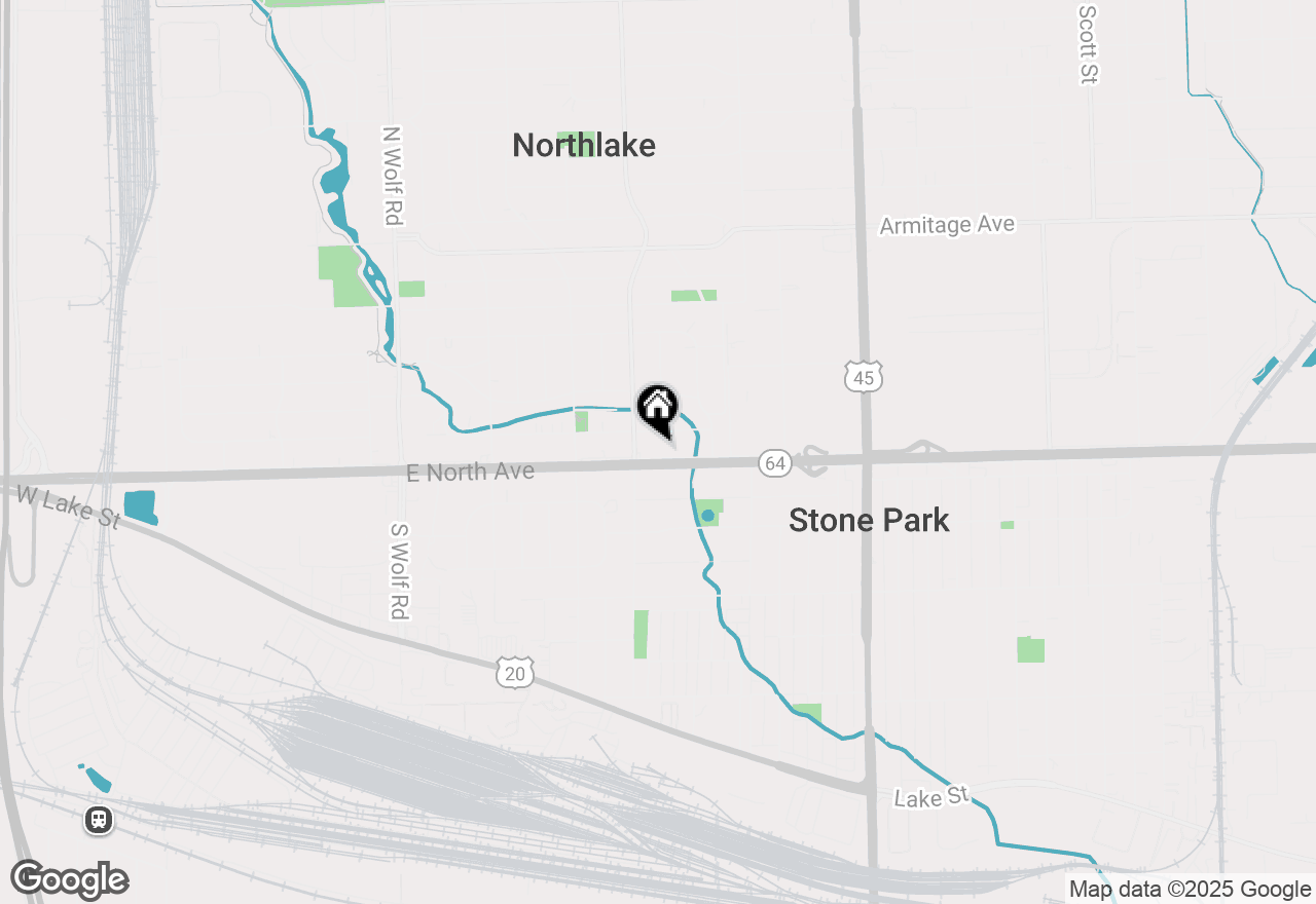 Map of 310 E North Avenue, Northlake, IL 60164