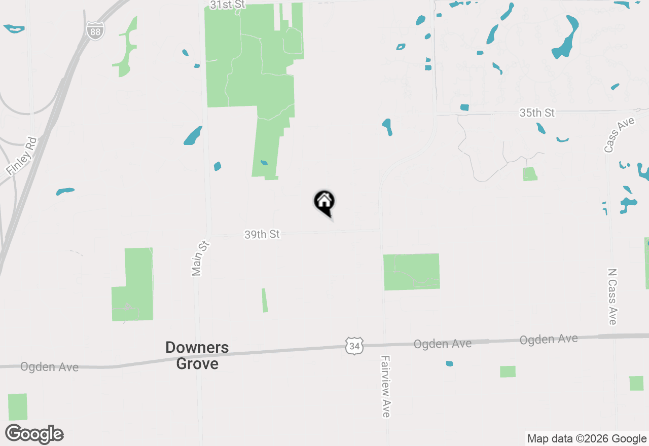 Map of 3846 Sterling Road, Downers Grove, IL 60515