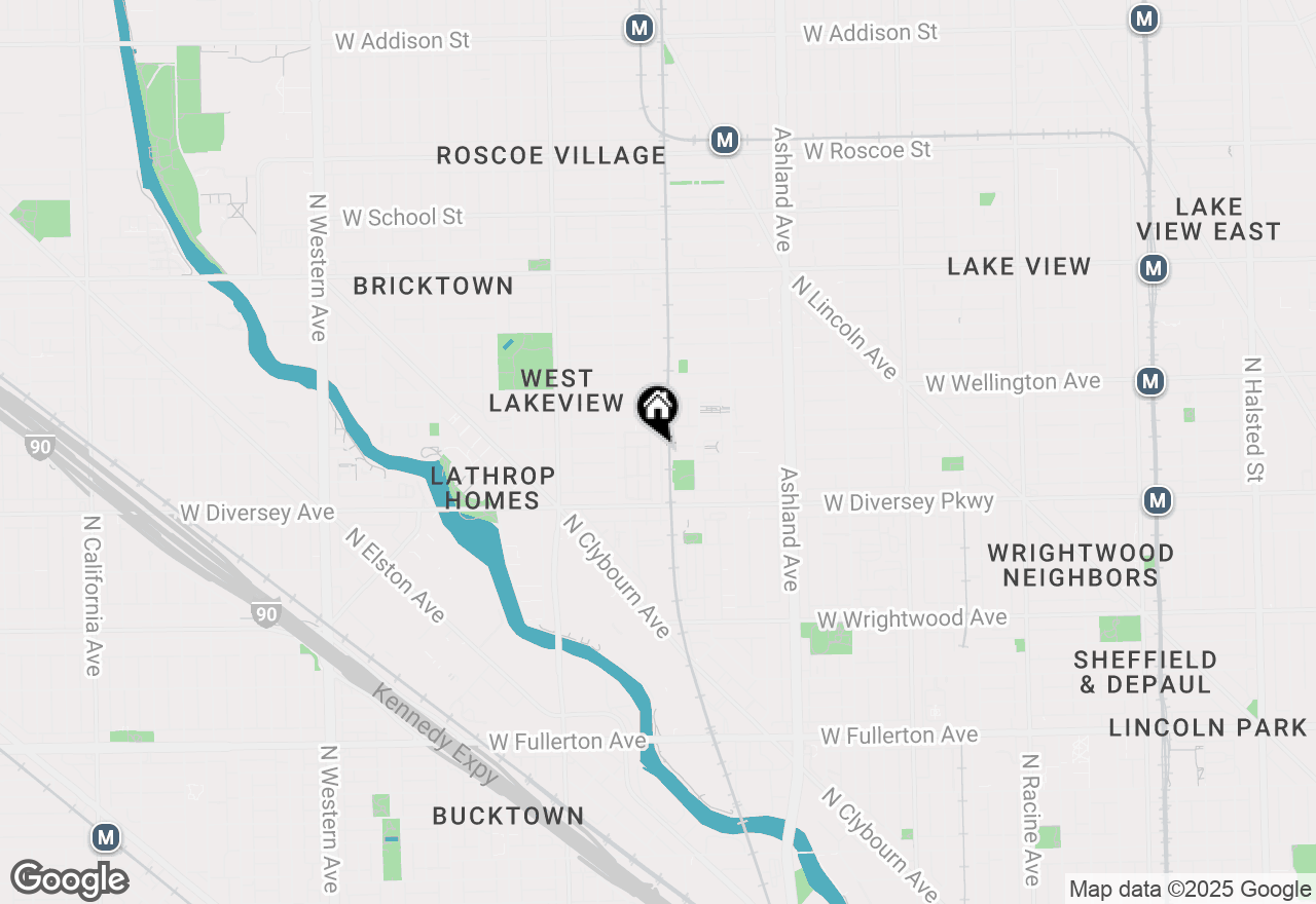 Map of 1808 W Diversey Parkway #E, Chicago, IL 60614