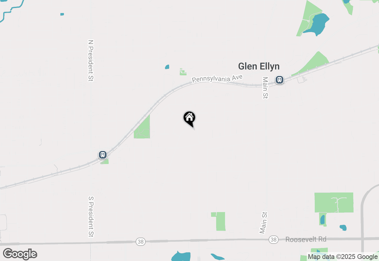 Map of 331 Lorraine Street, Glen Ellyn, IL 60137