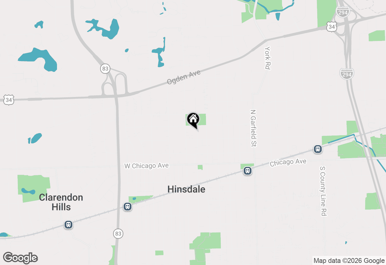 Map of 211 N Madison Street, Hinsdale, IL 60521
