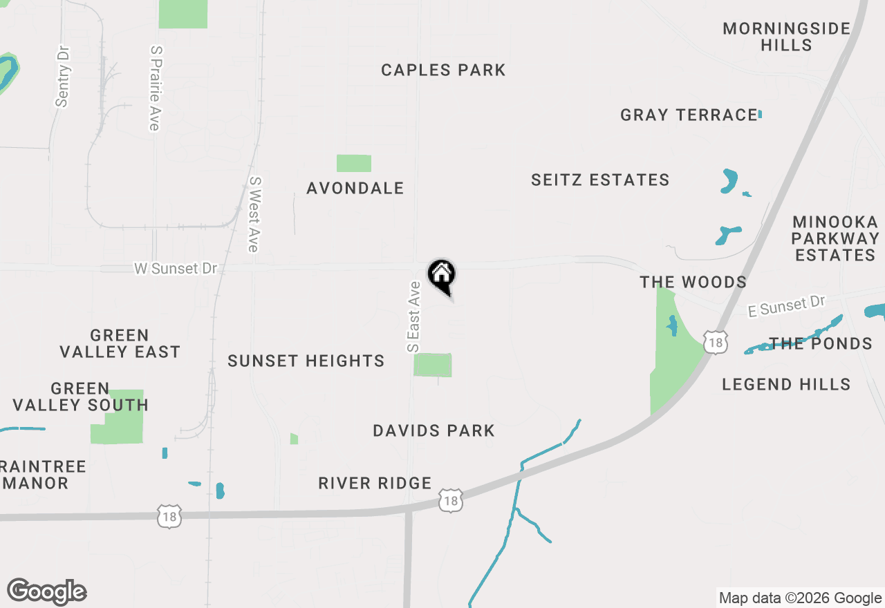 Map of 1440 Big Bend Rd #D, Waukesha, WI 53189
