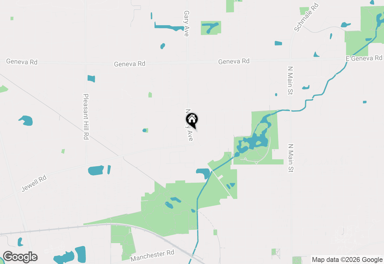 Map of 1561 N Gary Avenue, Wheaton, IL 60187