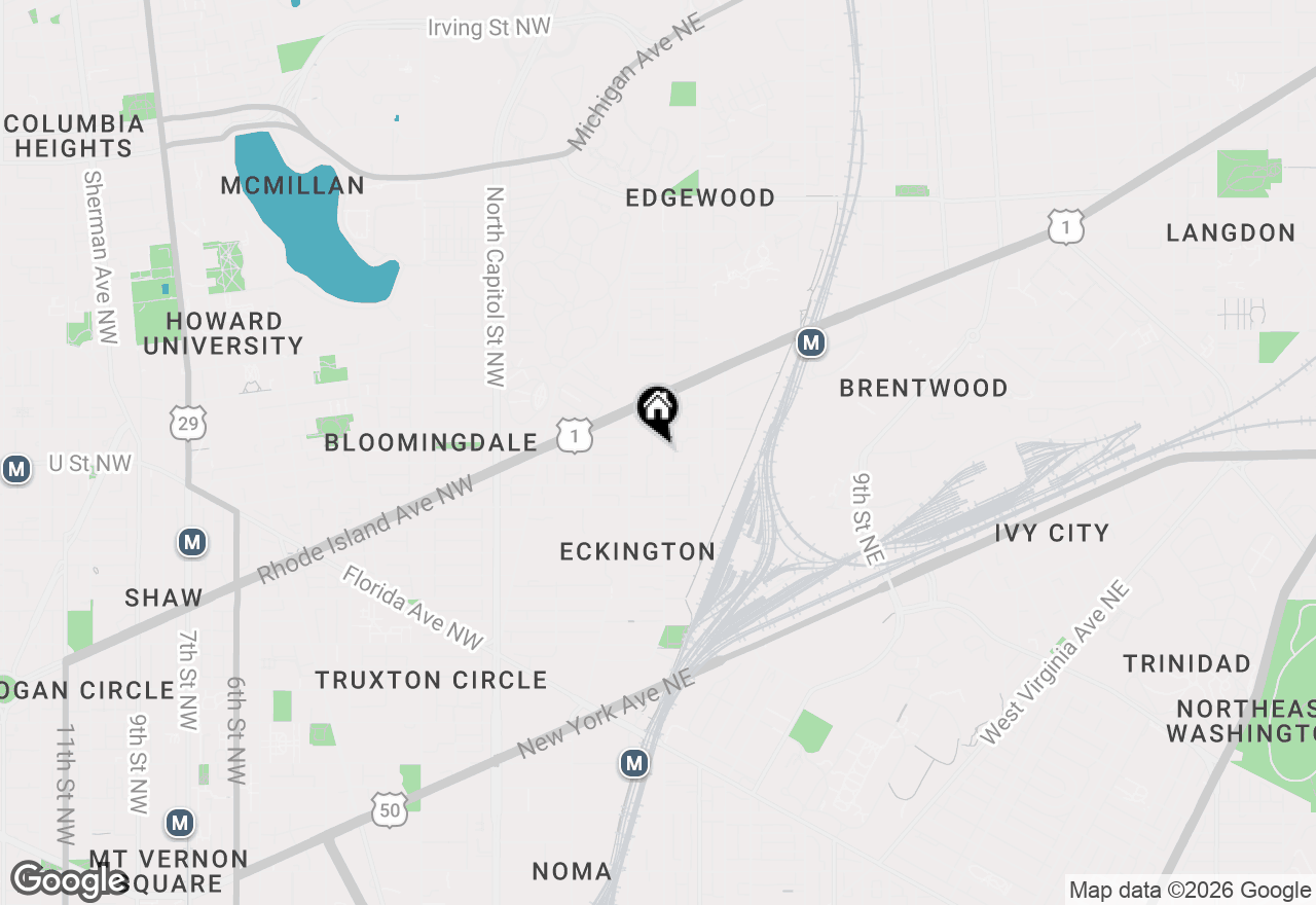 Map of 2004 3rd Street Ne #204, Washington, DC 20002