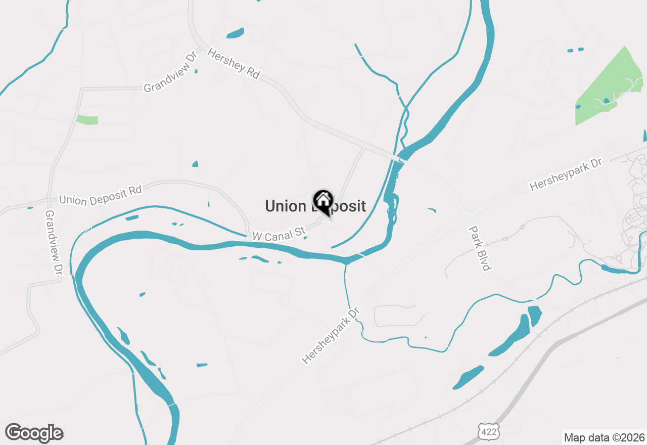 Map of 107 S Hanover Street, Hershey, PA 17033