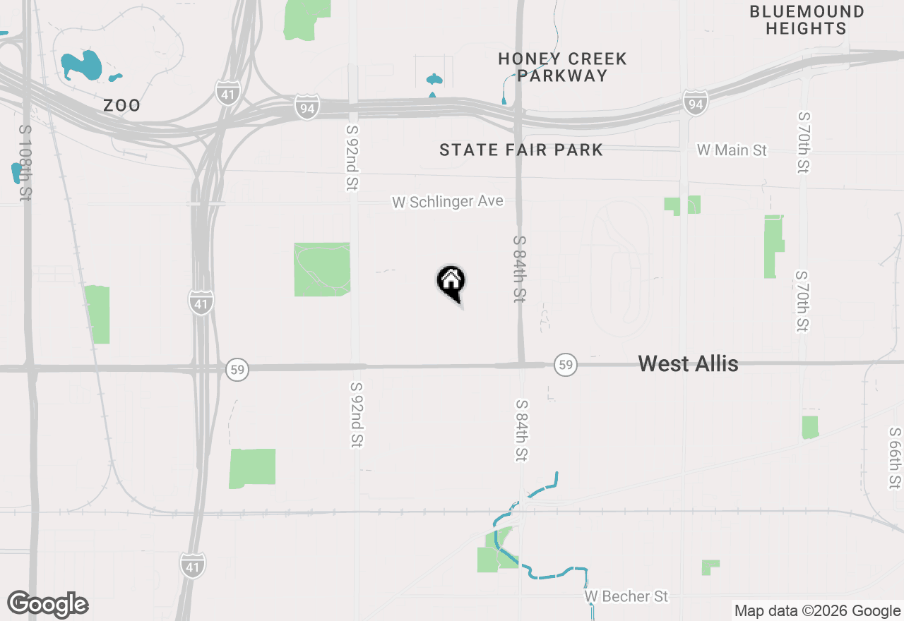 Map of 1203 S 87th St, West Allis, WI 53214