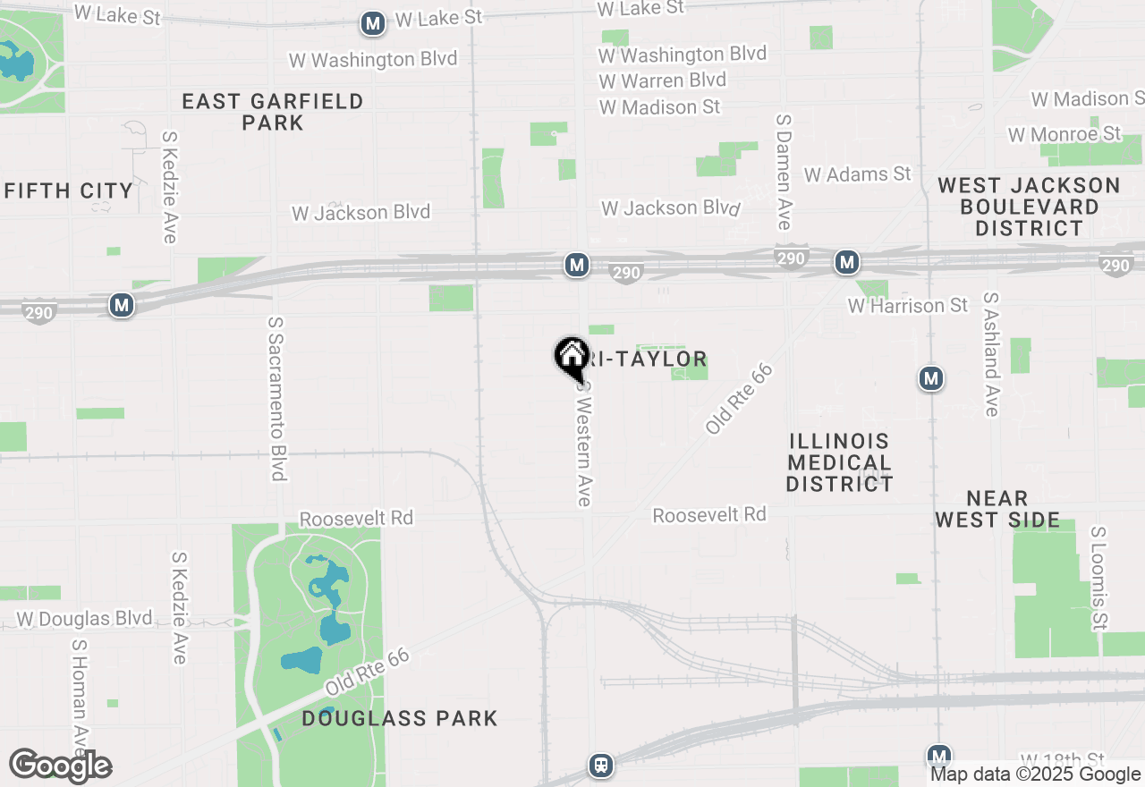 Map of 2413 W Polk Street #2, Chicago, IL 60612