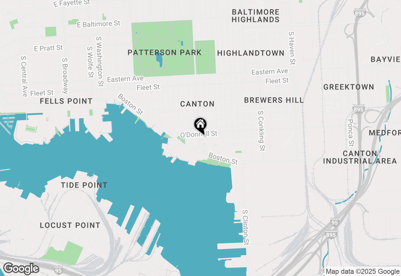Map of 1105 S Linwood Avenue, Baltimore, MD 21224