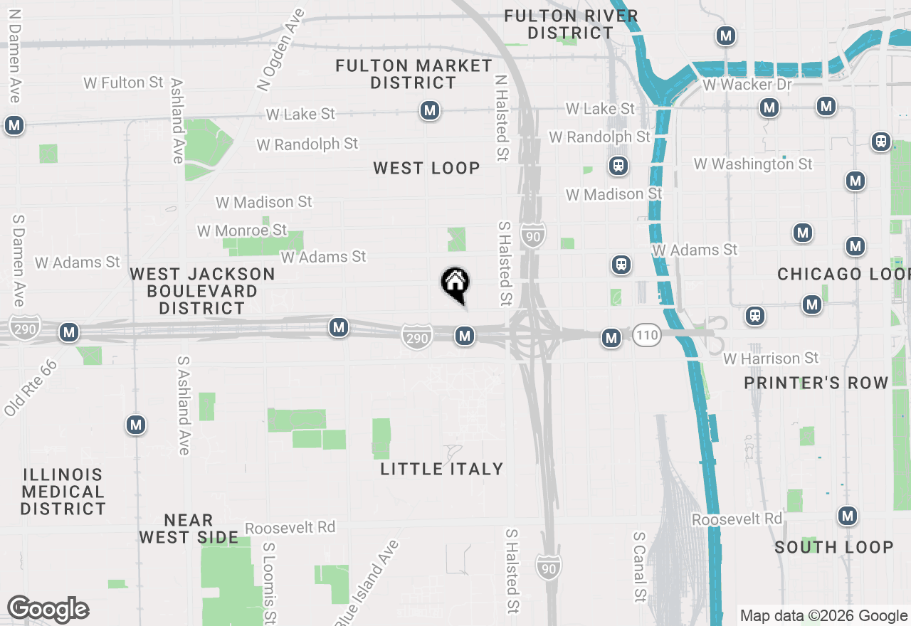 Map of 913 W Van Buren Street #7B, Chicago, IL 60607