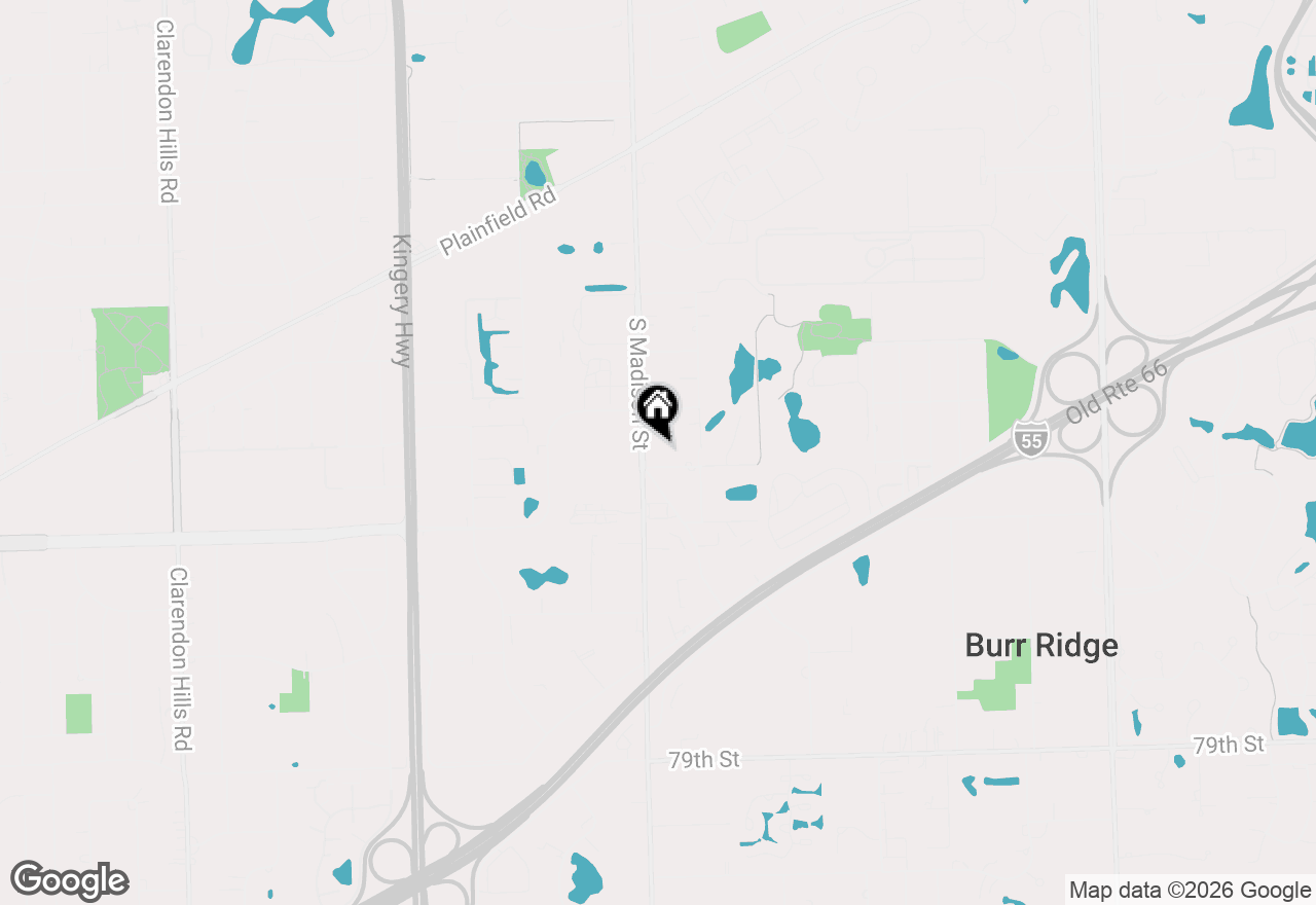 Map of 7381 S Madison Street, Burr Ridge, IL 60527