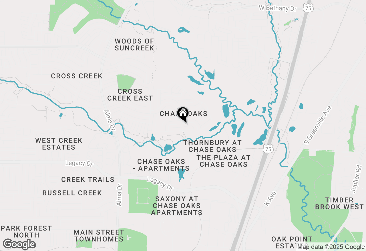 Map of 672 Oakdale Drive, Plano, TX 75025