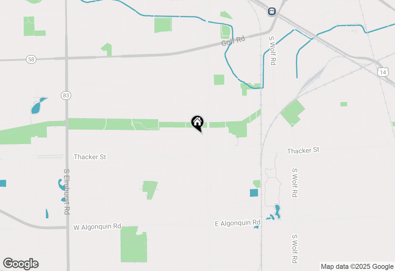 Map of 65 W Kathleen Drive, Des Plaines, IL 60016