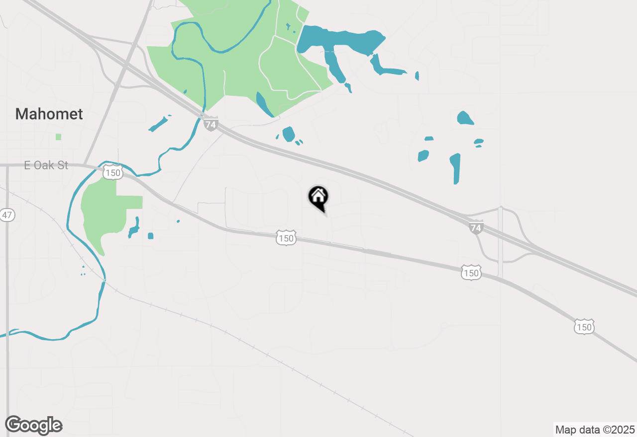 Map of 806 Cole Lane, Mahomet, IL 61853