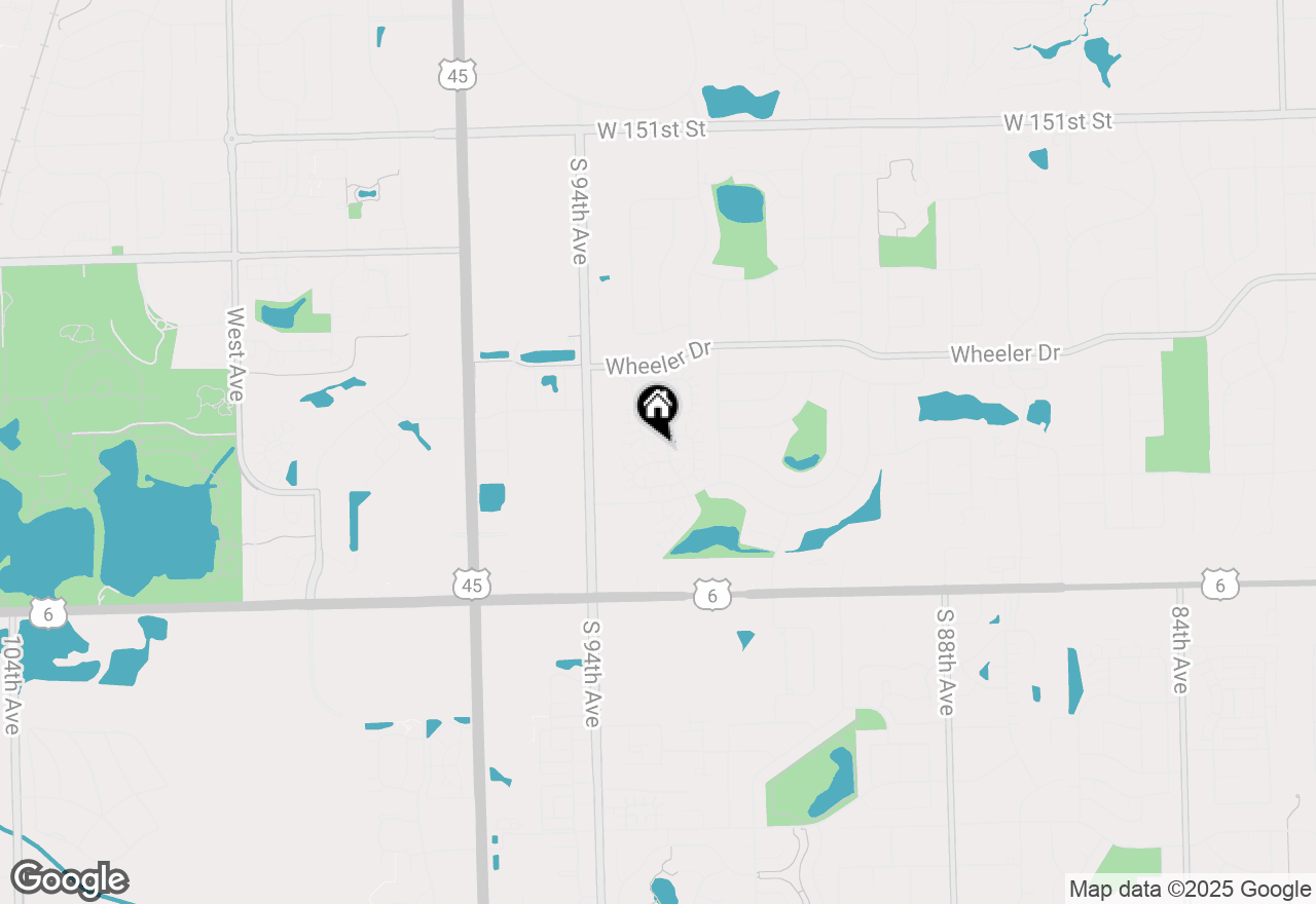 Map of 9352 Sunrise Lane #B1, Orland Park, IL 60462