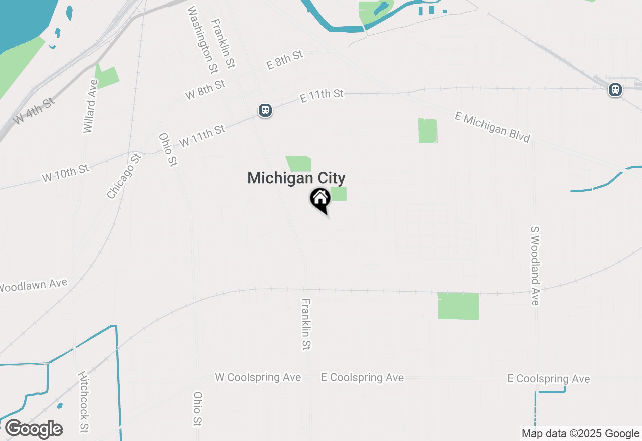 Map of 210 Allen Street, Michigan City, IN 46360
