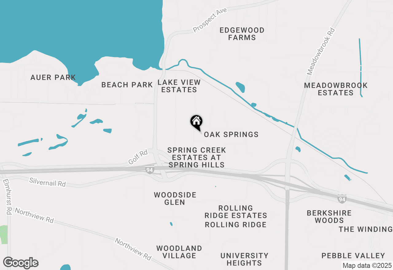 Map of W276N1728 Spring Creek Dr, Pewaukee, WI 53072