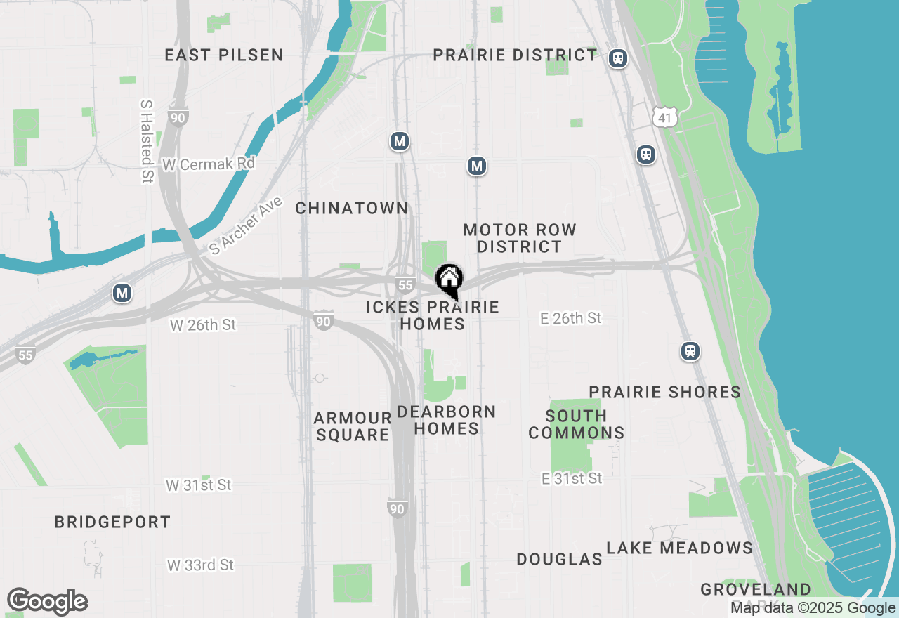 Map of 2545 S Dearborn Street #309, Chicago, IL 60616