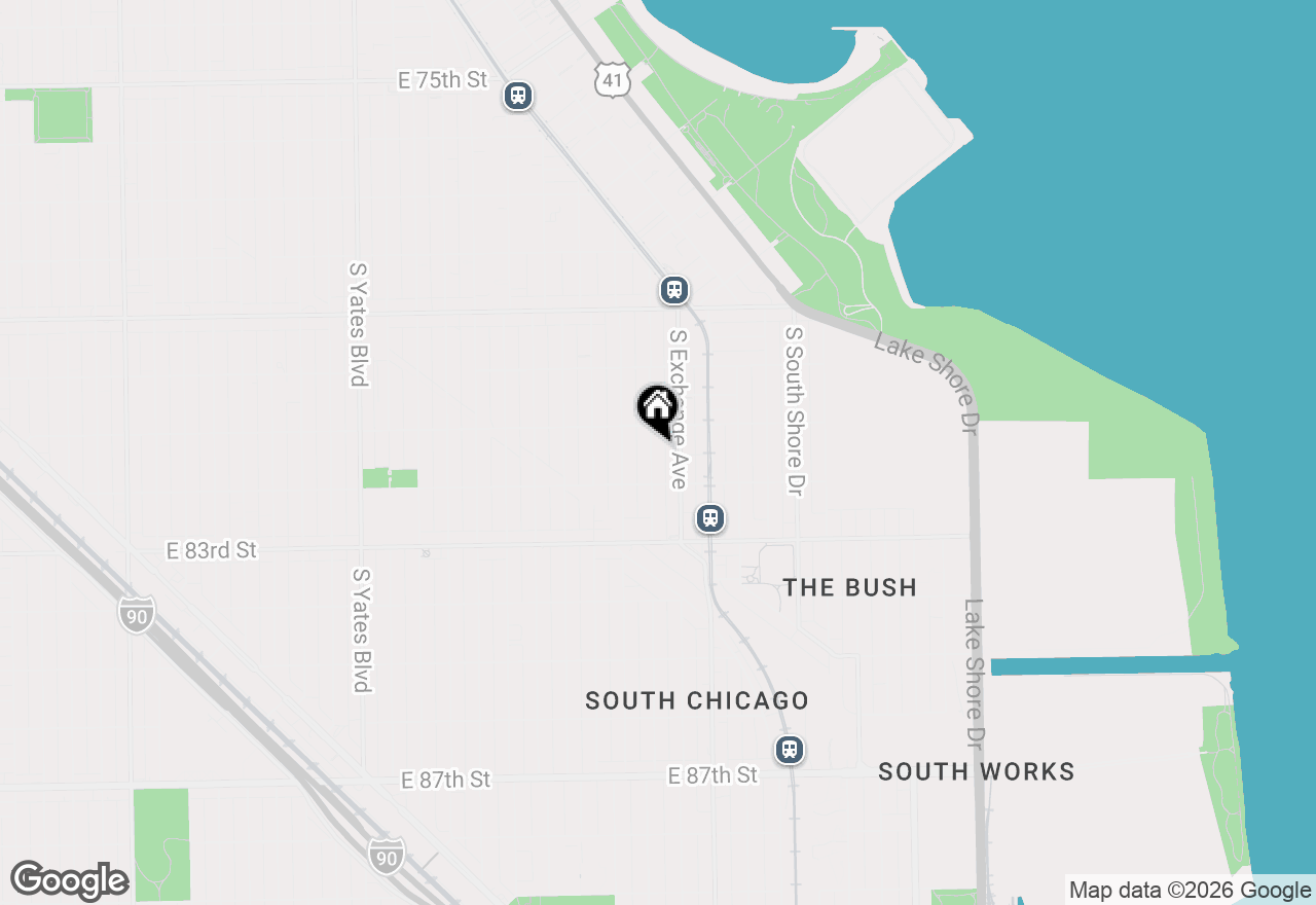 Map of 8127 S Escanaba Avenue, Chicago, IL 60617