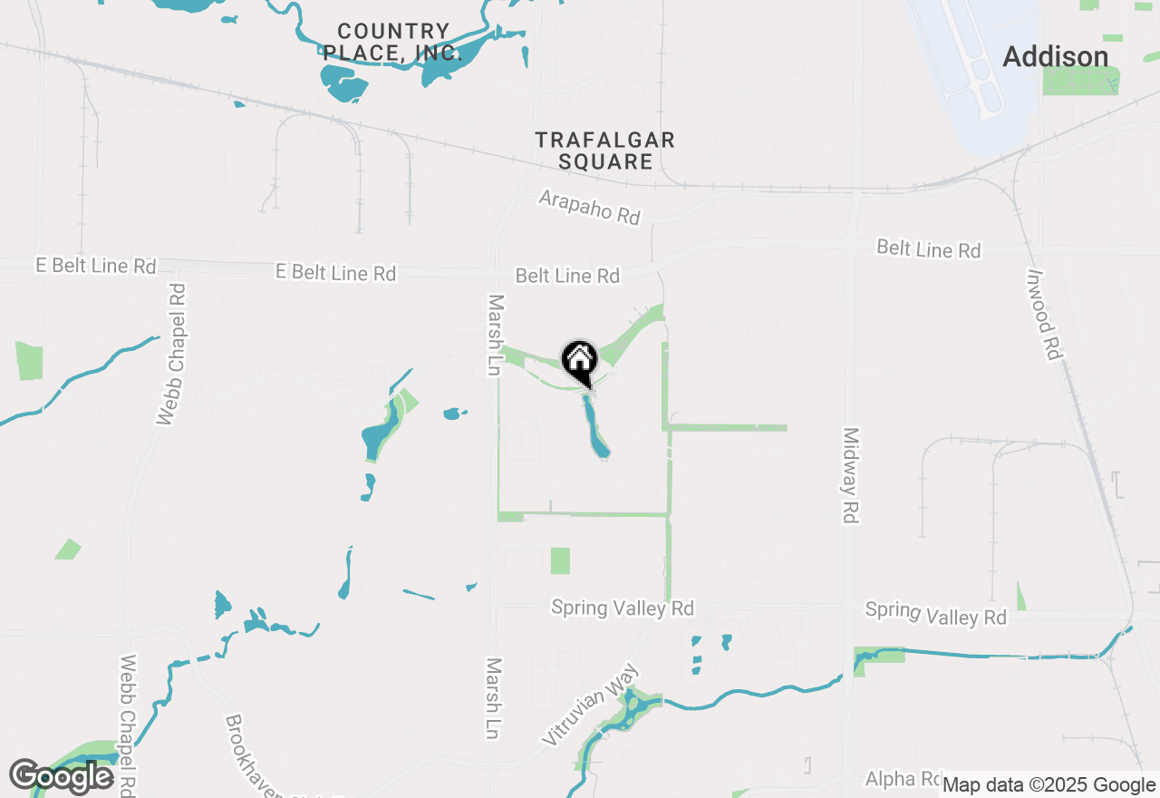 Map of 3801 Chatham Court Drive, Addison, TX 75001