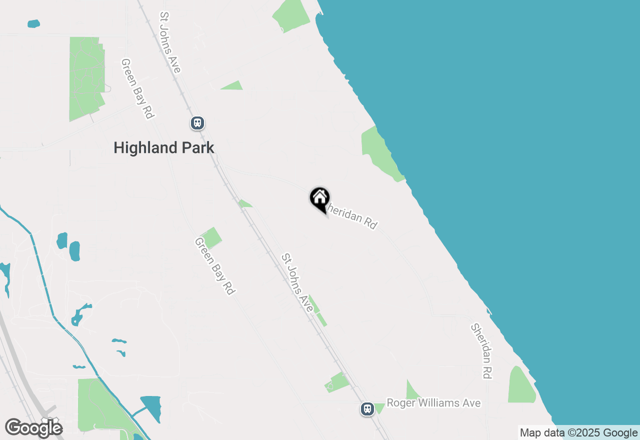 Map of 1345 Lincoln Avenue S, Highland Park, IL 60035