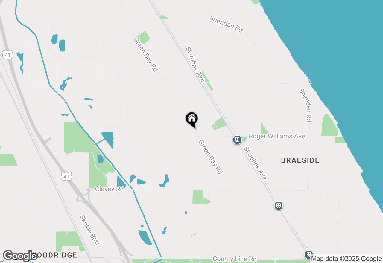 Map of 750 Green Bay Road, Highland Park, IL 60035