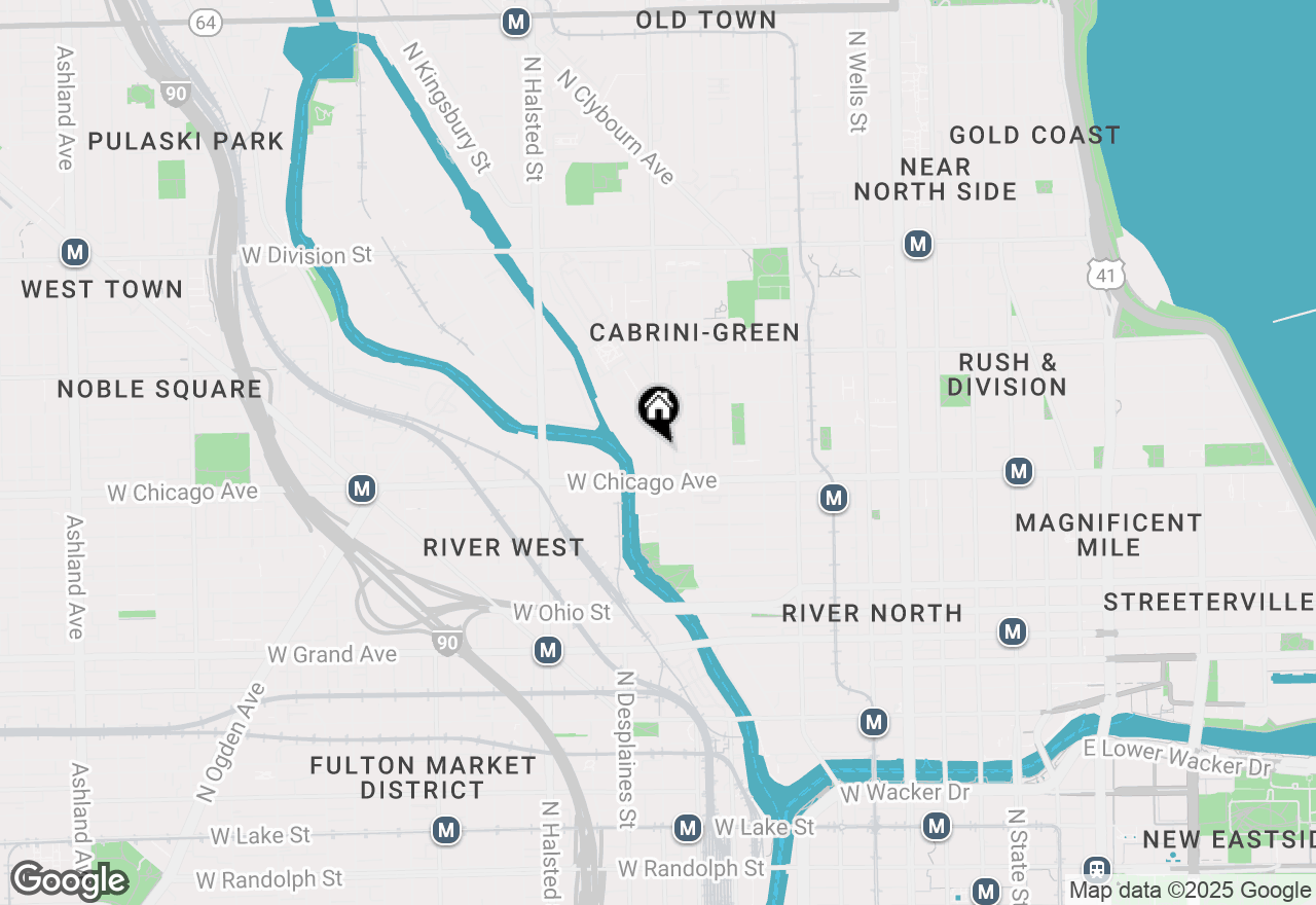 Map of 865 N Larrabee Avenue #612, Chicago, IL 60610