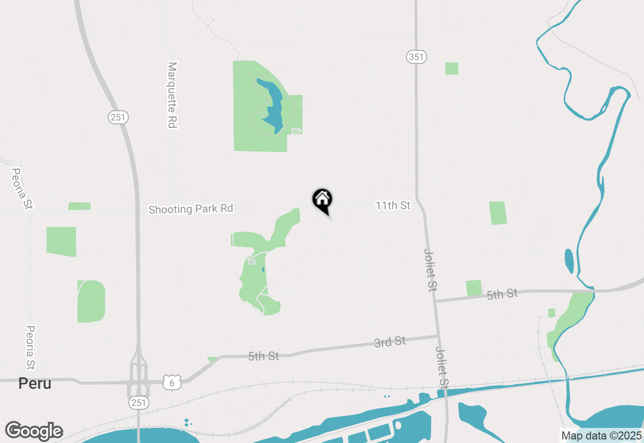 Map of 1029 Creve Coeur Street, Lasalle, IL 61301