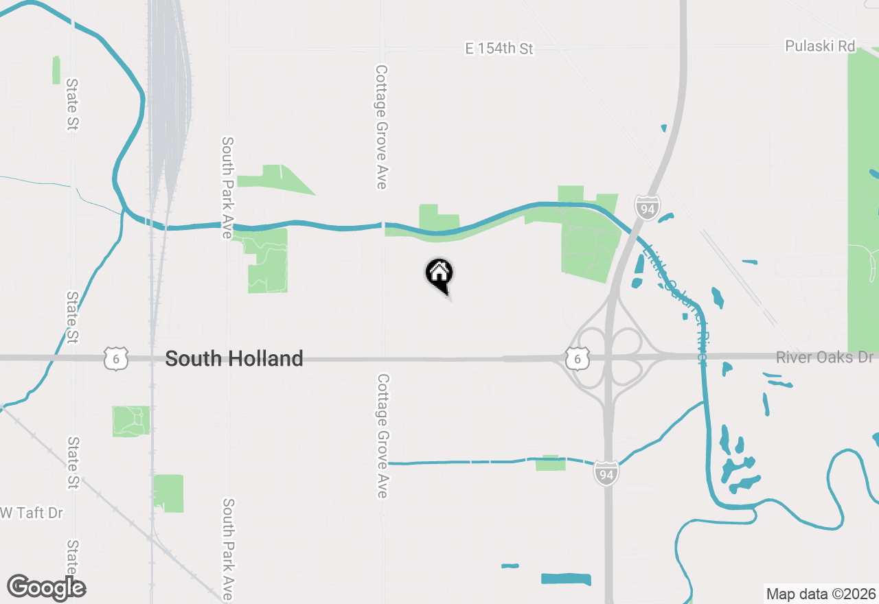 Map of 16039 Marion Drive, South Holland, IL 60473