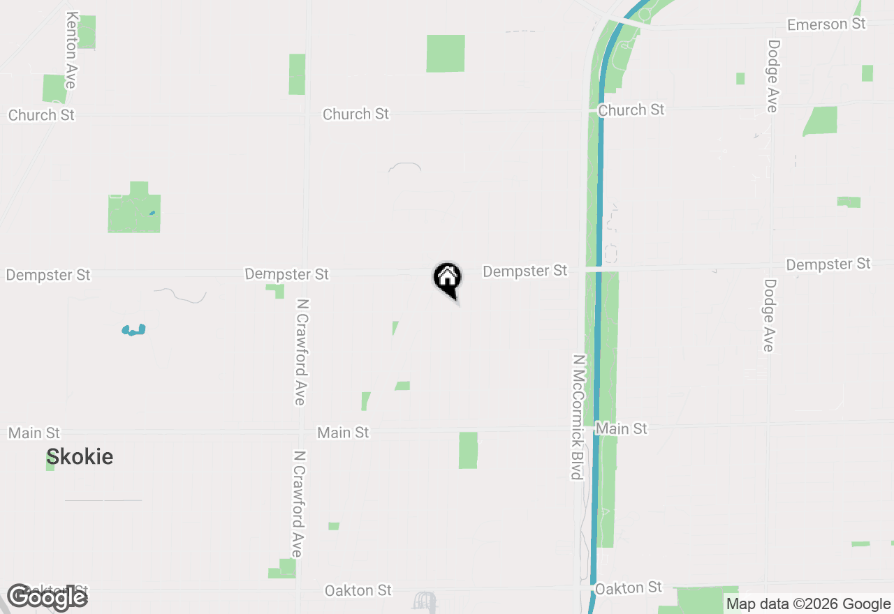 Map of 3620 Crain Street, Skokie, IL 60076