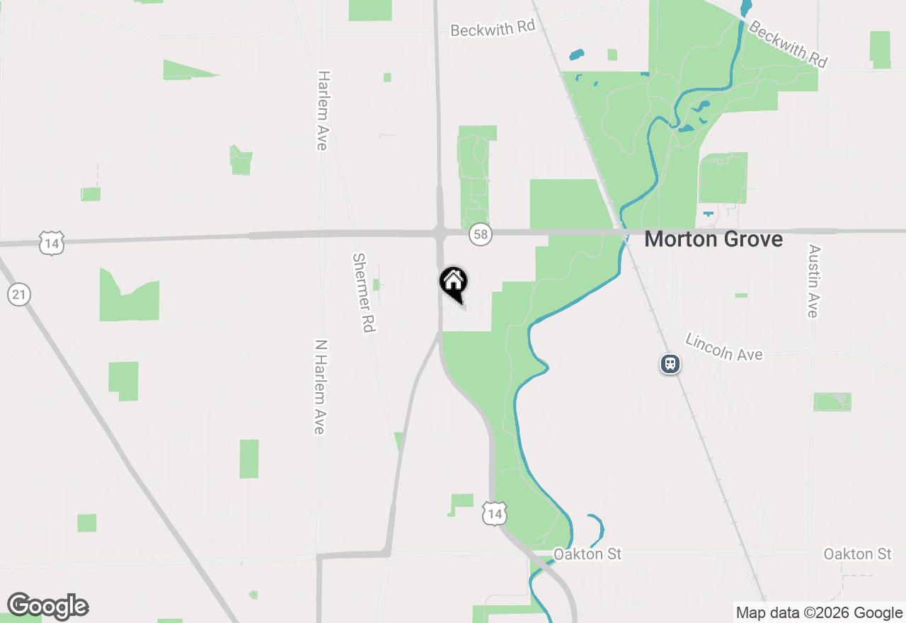 Map of 8602 Grove Street, Morton Grove, IL 60053