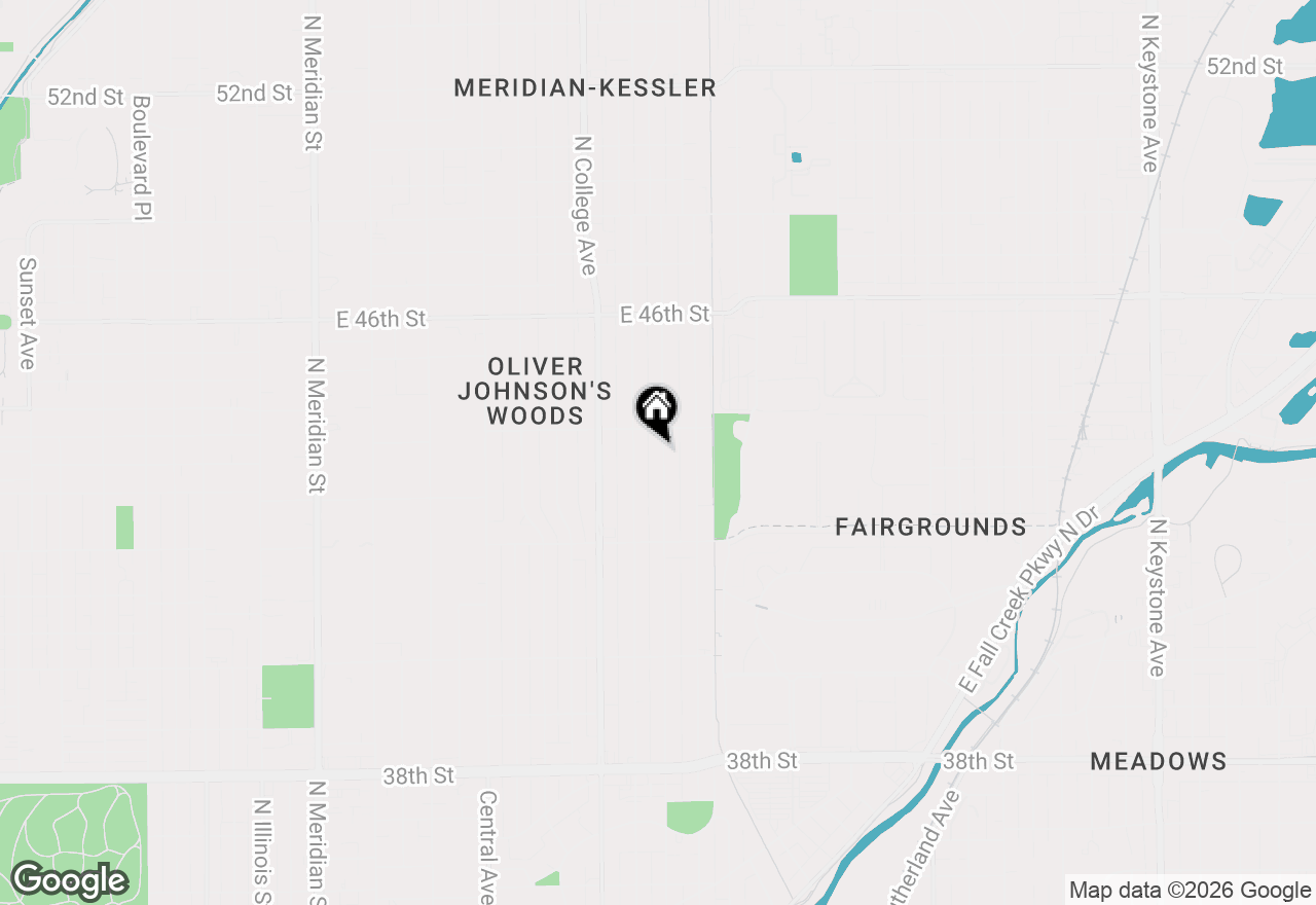Map of 4340 Guilford Avenue, Indianapolis, IN 46205