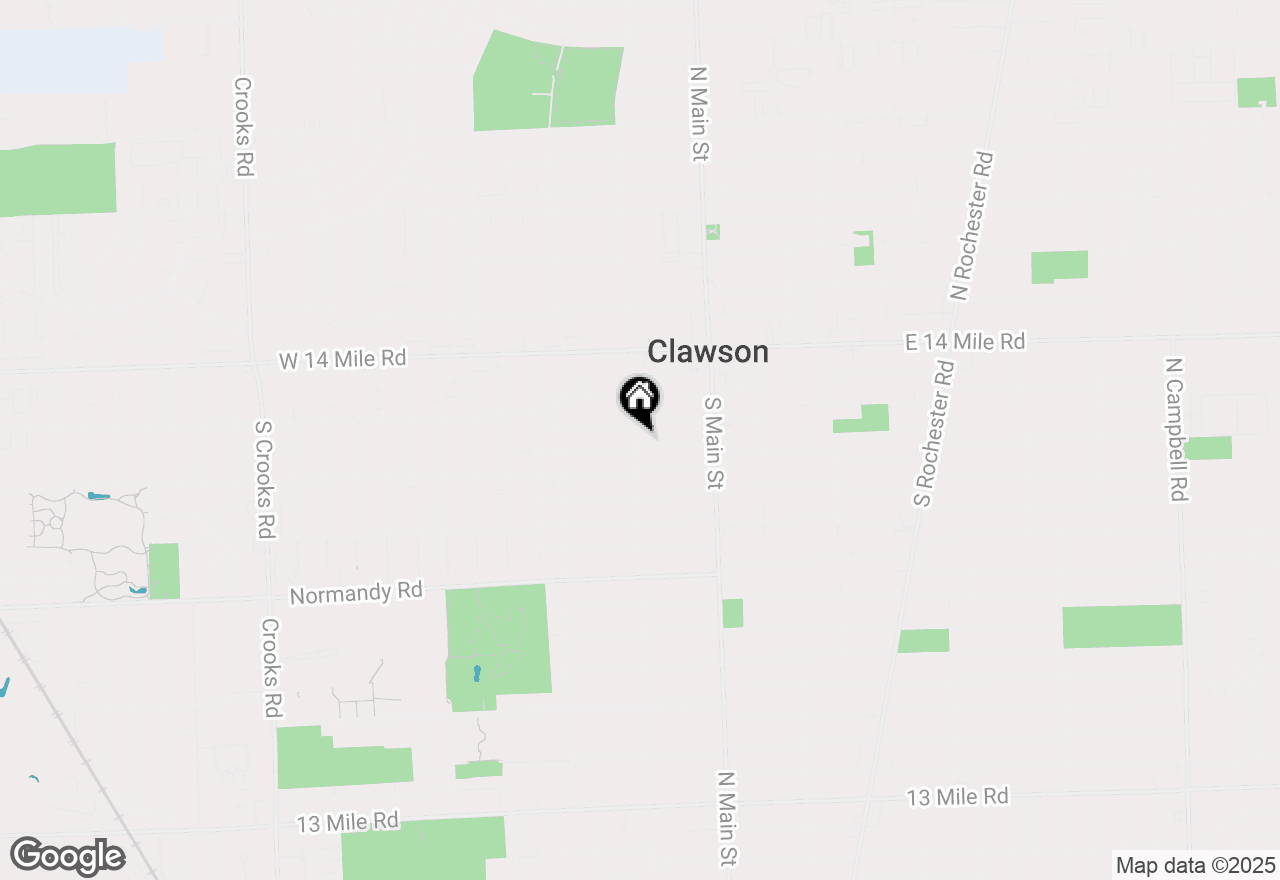 Map of 166 Charlevoix Street, Clawson, MI 48017