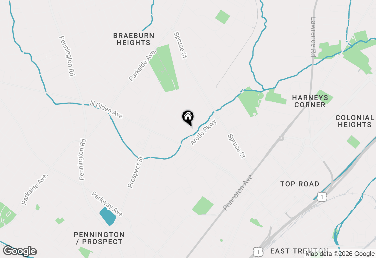 Map of 1590 5th Street, Ewing, NJ 08638