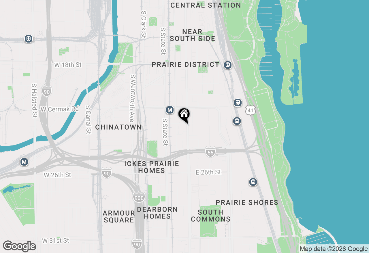 Map of 2300 S Michigan Avenue #409, Chicago, IL 60616