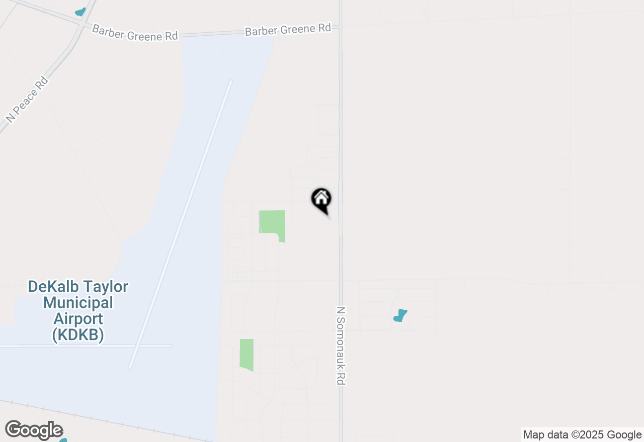 Map of 42 W Auburndale Avenue, Cortland, IL 60112