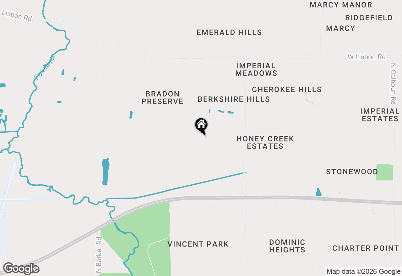 Map of 19315 S Compton Ln, Brookfield, WI 53045